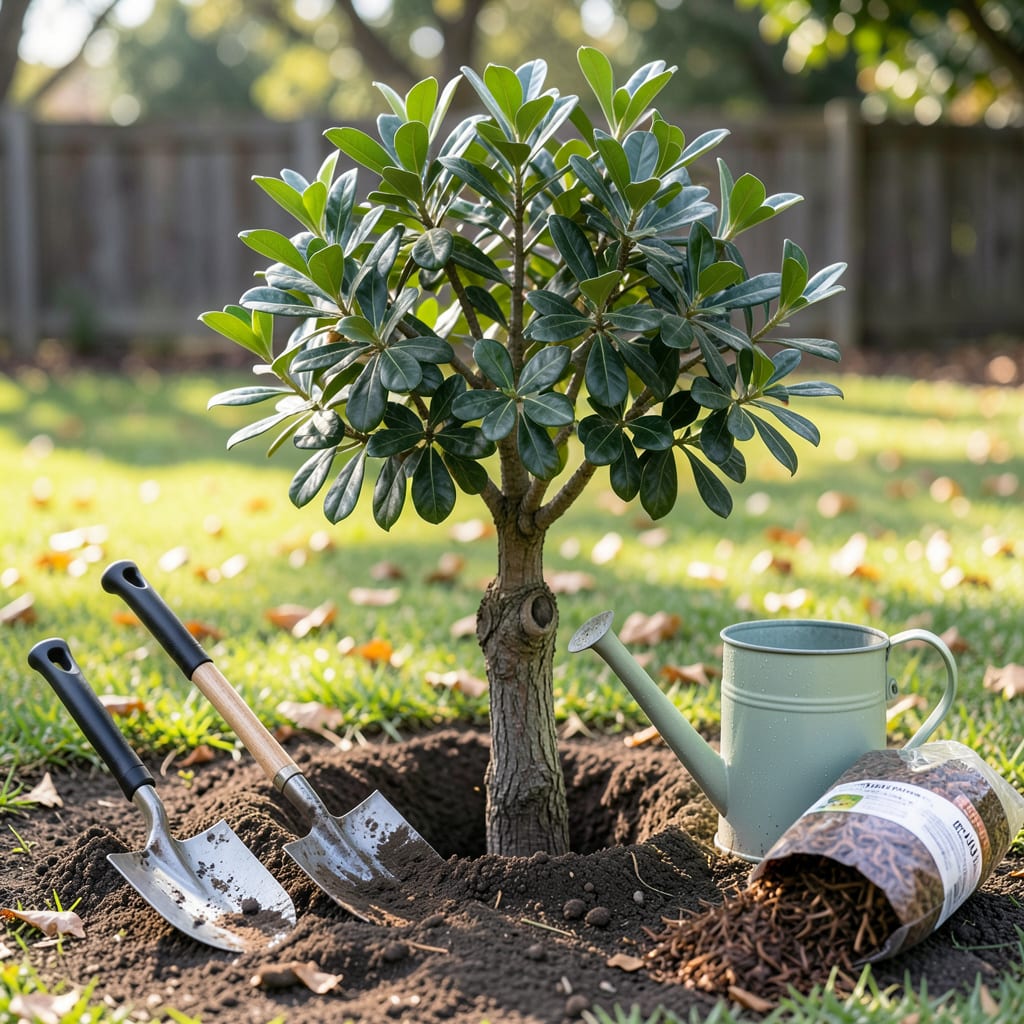 Visual representation of when is the best time to plant a tree in texas
