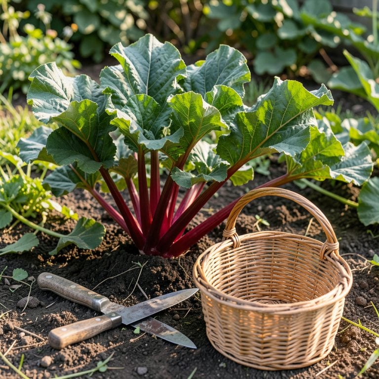 When Should Rhubarb Be Picked: Ideal Season and Stem Length Guide