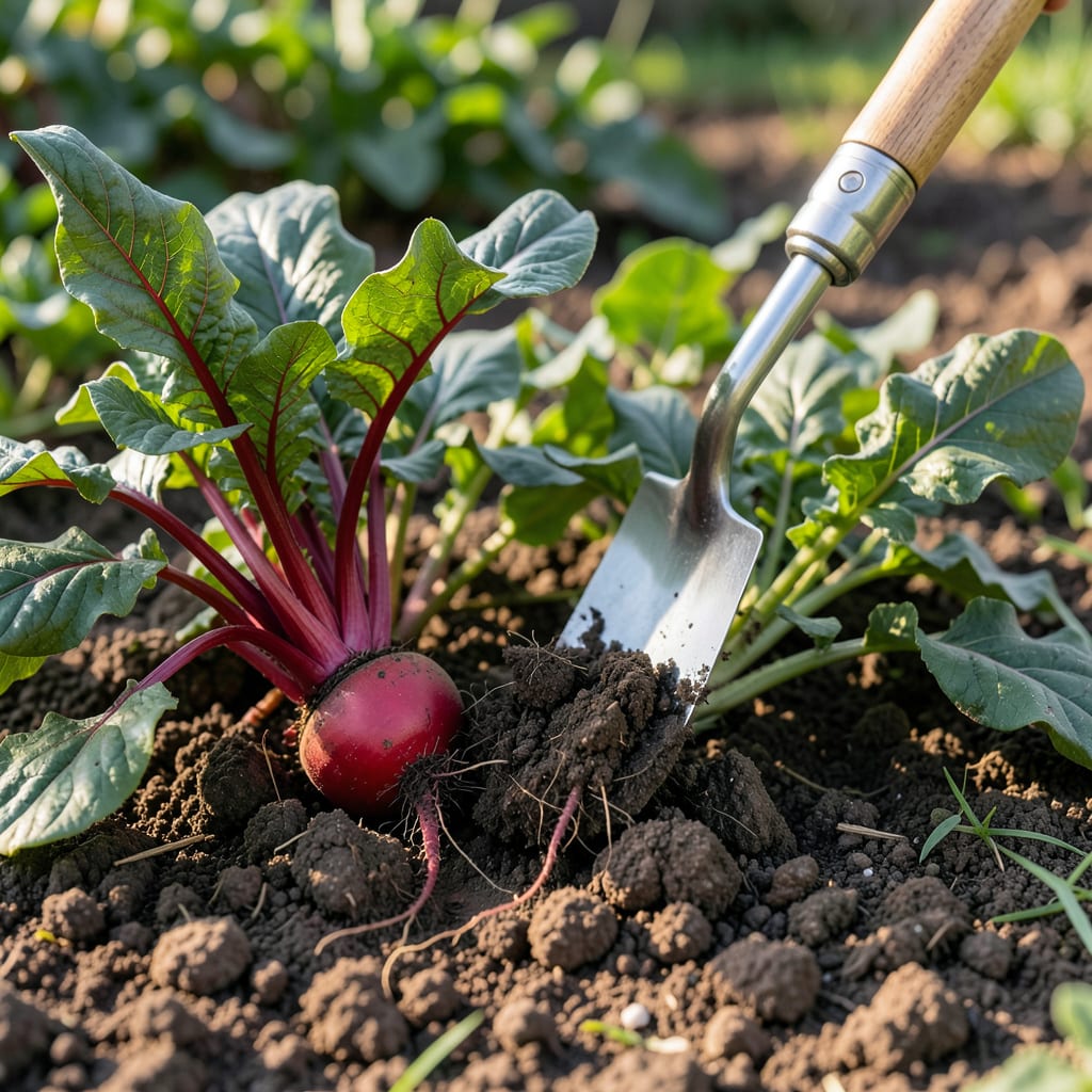 When to Harvest Beetroot: Size and Shoulder Clues for Gardeners illustration with key details