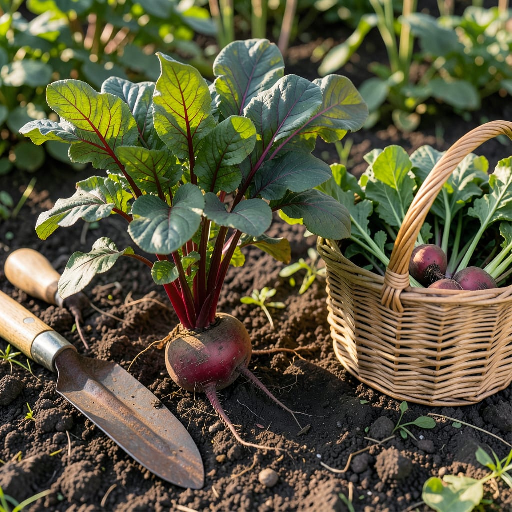 When to Harvest Beets from Garden: Signs of Peak Sweetness illustration with key details