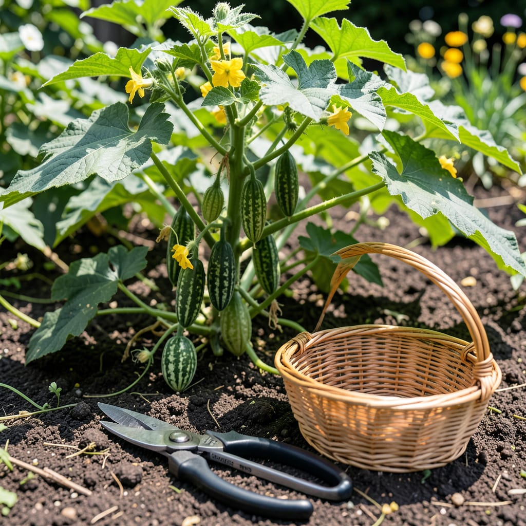 When to Harvest Cucamelons: Size and Color Clues for Gardeners illustration with key details