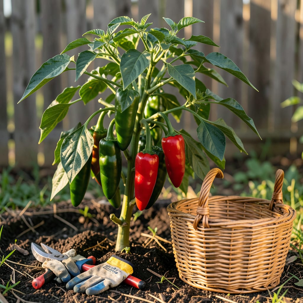 Visual representation of When to Harvest Mammoth Jalapeno: Ideal Size and Color Indicators