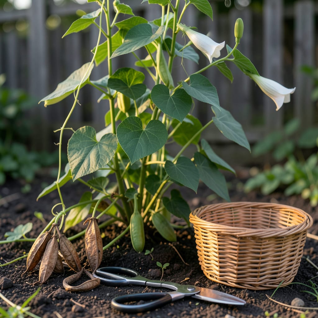 Visual representation of When To Harvest Moonflower Seed Pods: Visual Signs for Perfect Timing