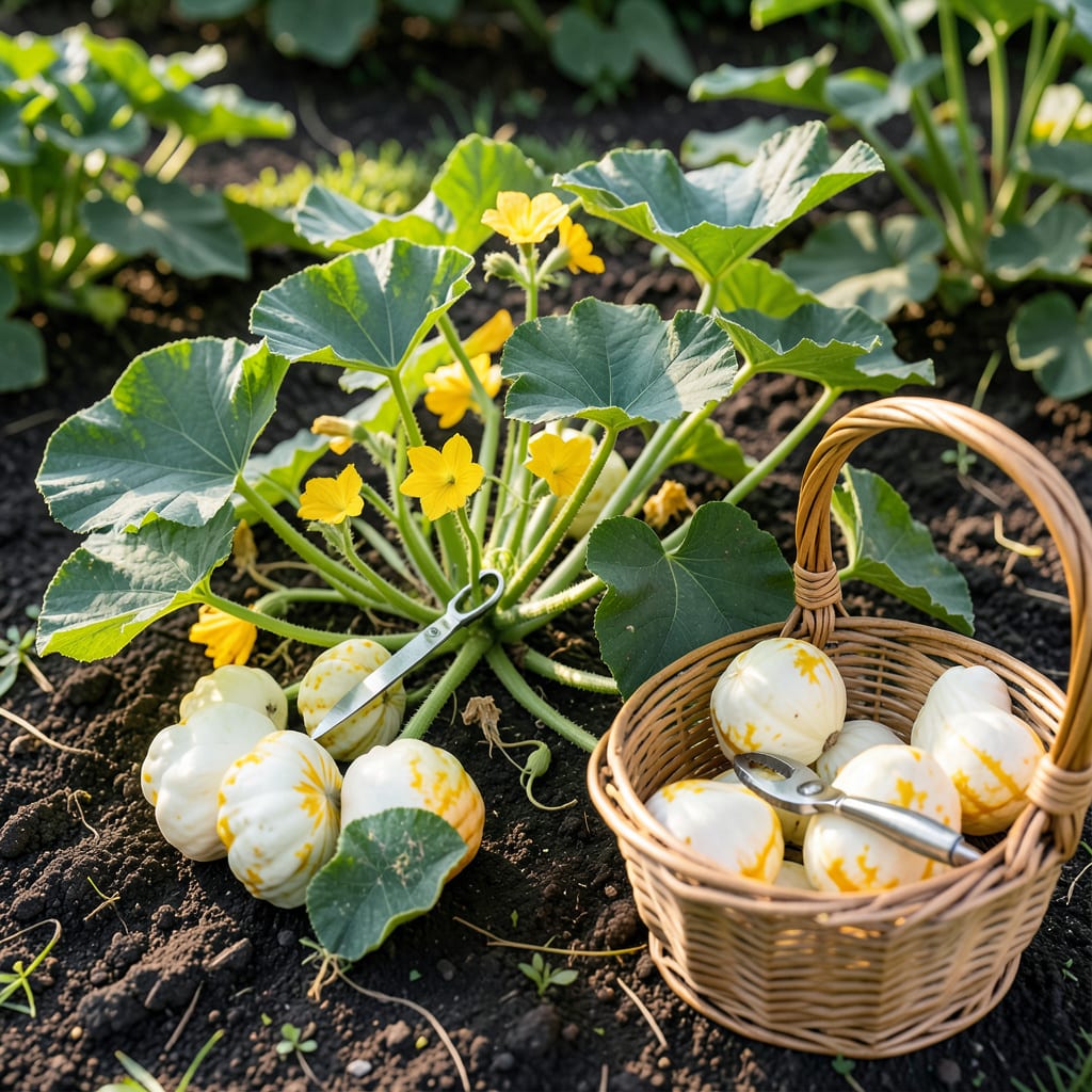 When to Harvest Patty Pan Squash: Check the Rind Hardness First illustration with key details