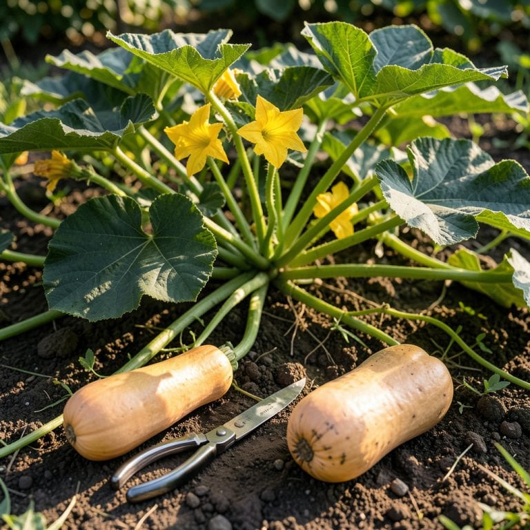 When to Pick a Butternut Squash: Vine Drying and Rind Hardness Test