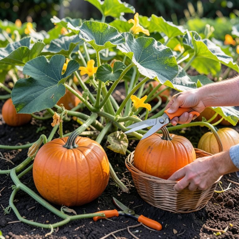 When to Pick a Pumpkin: Rind Hardness and Vine Dryness Clues