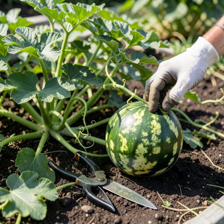 When to Pick a Watermelon from the Vine: Sound Test and Rind Check When to Pick a Watermelon from the Vine: Sound Test and Rind Check