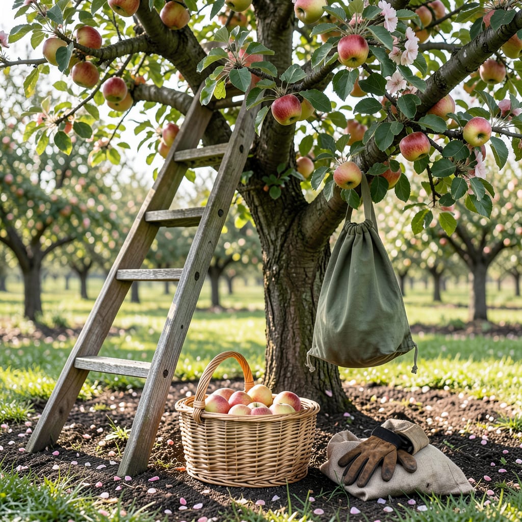 When to Pick Apples From Your Tree: Perfect Timing for Sweet Harvests example with annotations