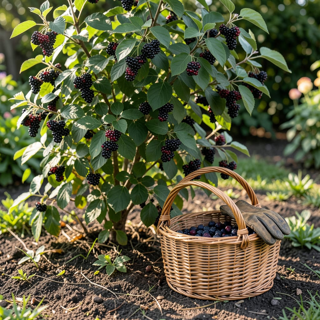 When to Pick Aronia Berries: Harvest at First Frost for Maximum Antioxidants example with annotations
