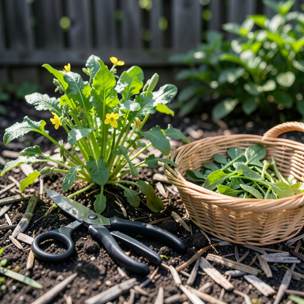 When to Pick Arugula: Harvest for Peak Flavor and Regrowth detailed visual guide
