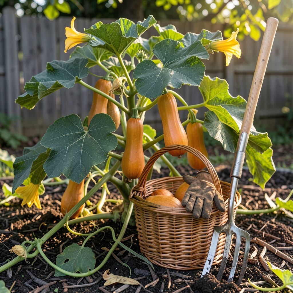 When to Pick Butternut Squash: Signs of Perfect Ripeness for Harvest illustration with key details