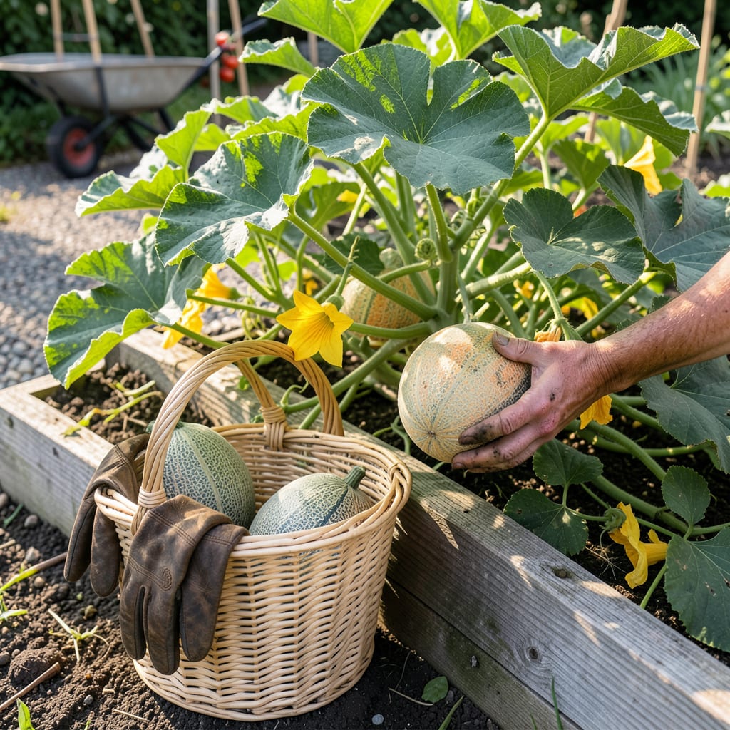 Visual representation of When to Pick Cantaloupe: Perfect Ripeness in 3 Simple Signs