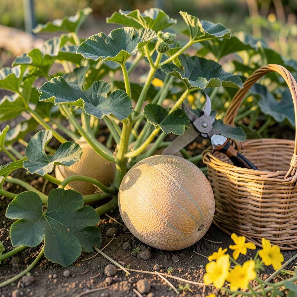 Comprehensive when to pick cantelope visual reference