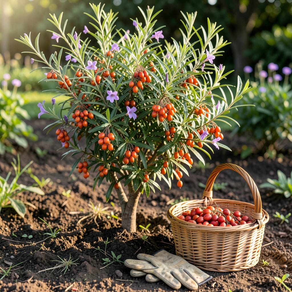 When to Pick Goji Berries: Simple Signs for Sweet Harvests illustration with key details