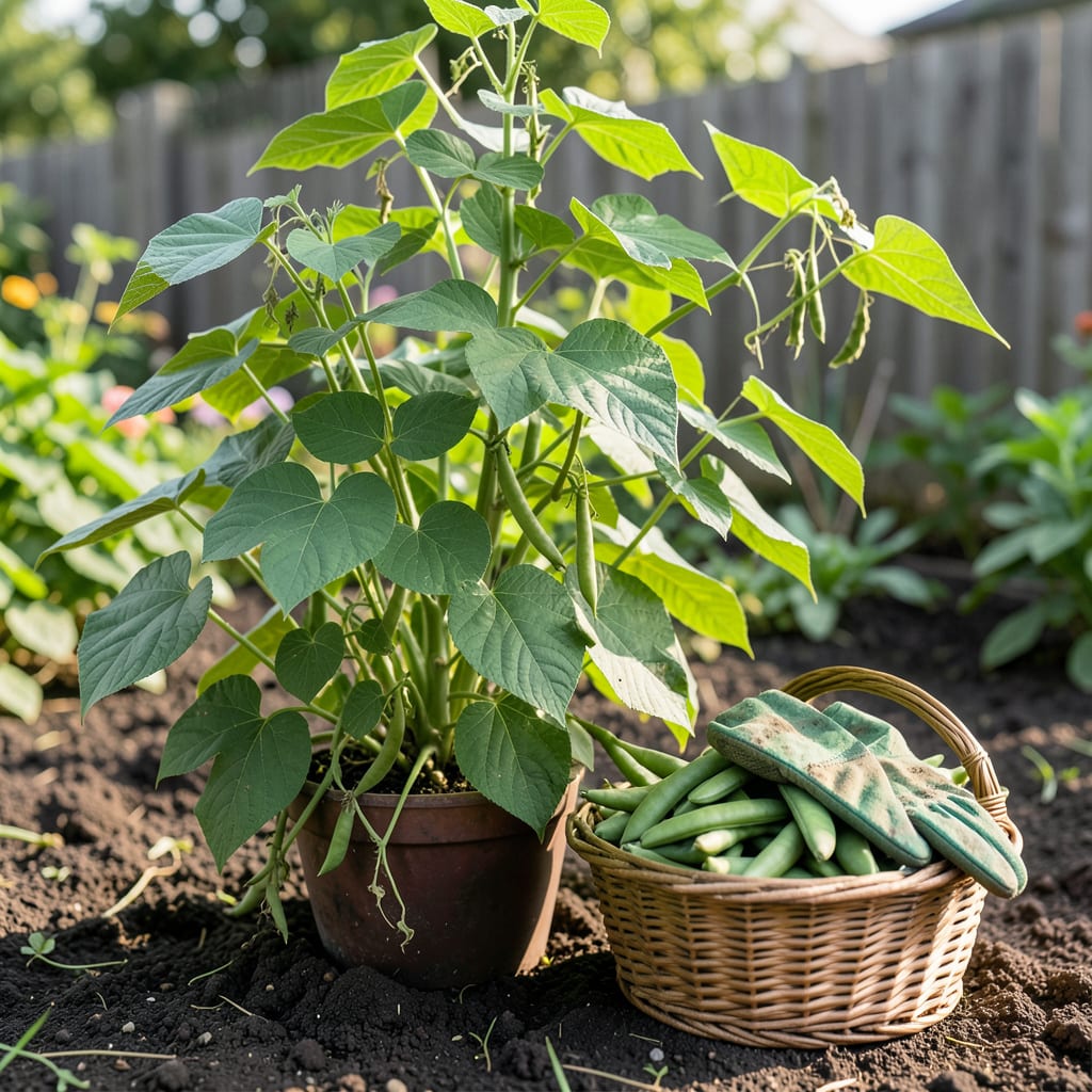Visual representation of when to pick green beans