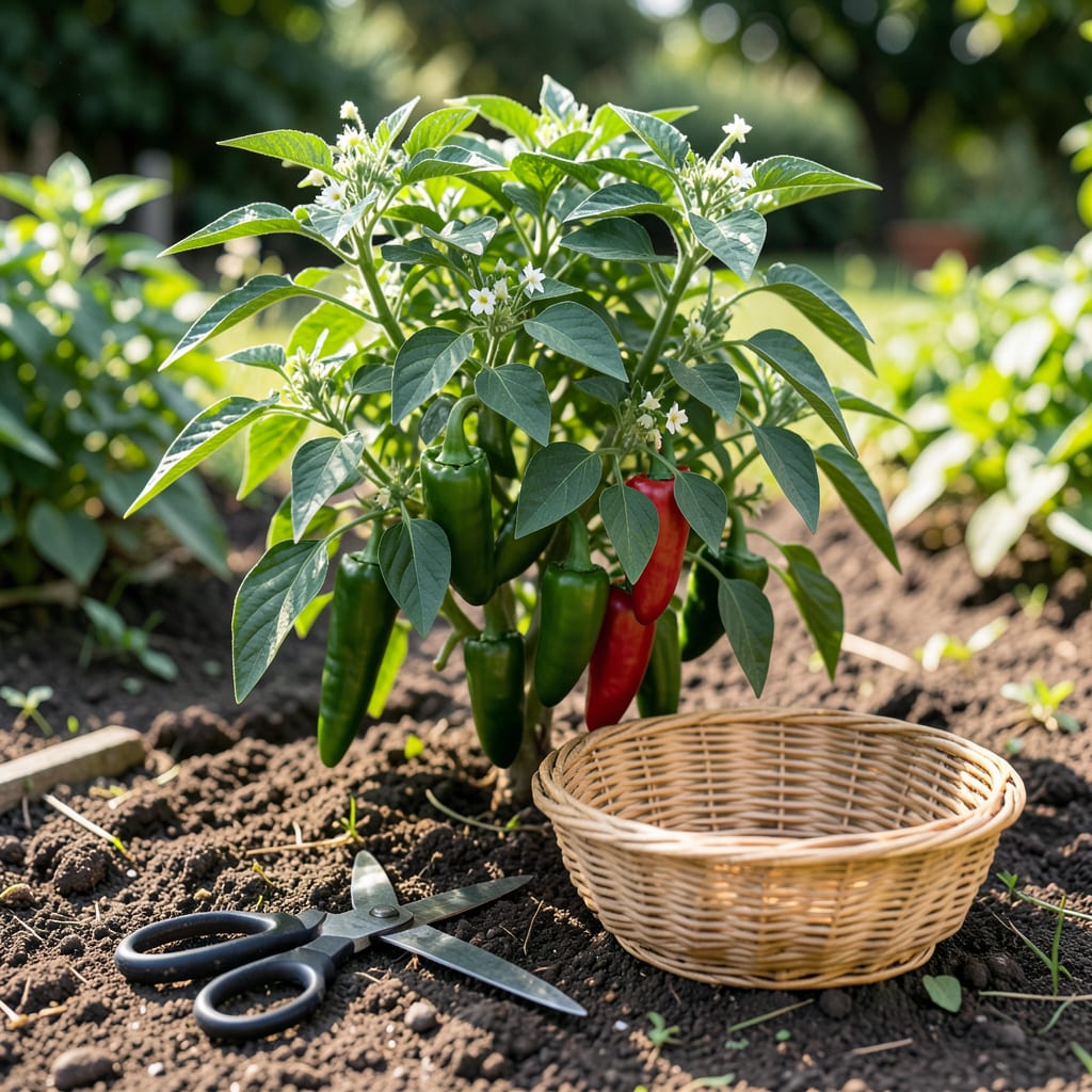 when to pick jalapeno pepper example with annotations