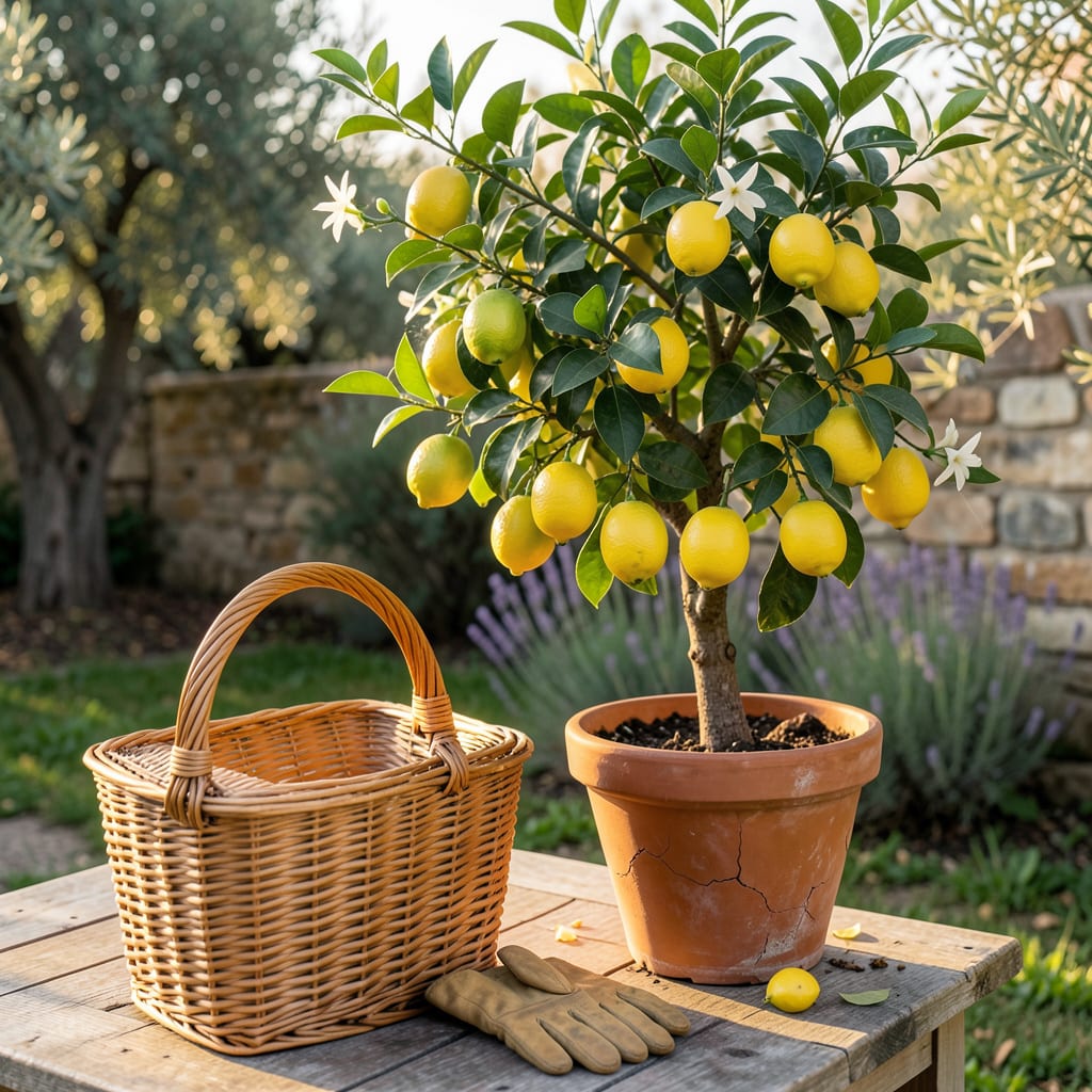 Visual representation of When to Pick Lemons From Potted Tree: Perfect Ripeness Signs