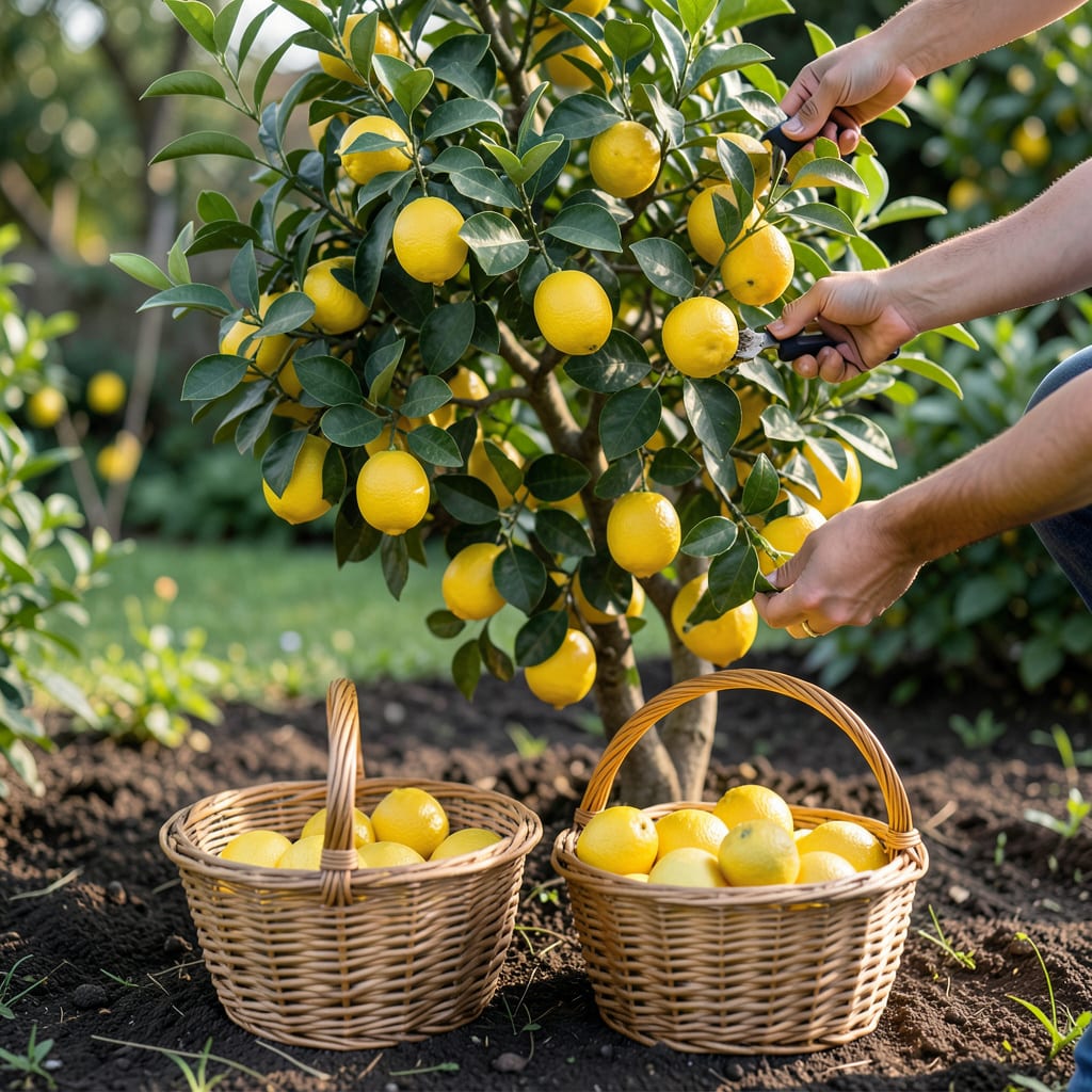 When to Pick Meyer Lemons from Tree: Seasonal Signs for Sweet Harvest example with annotations