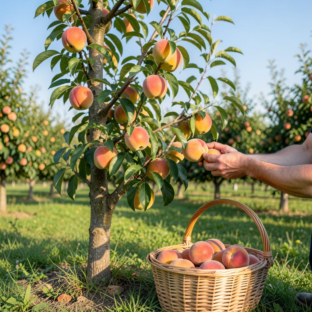 Visual representation of When to Pick Peaches From Tree: Ripeness Signs and Timing Tips