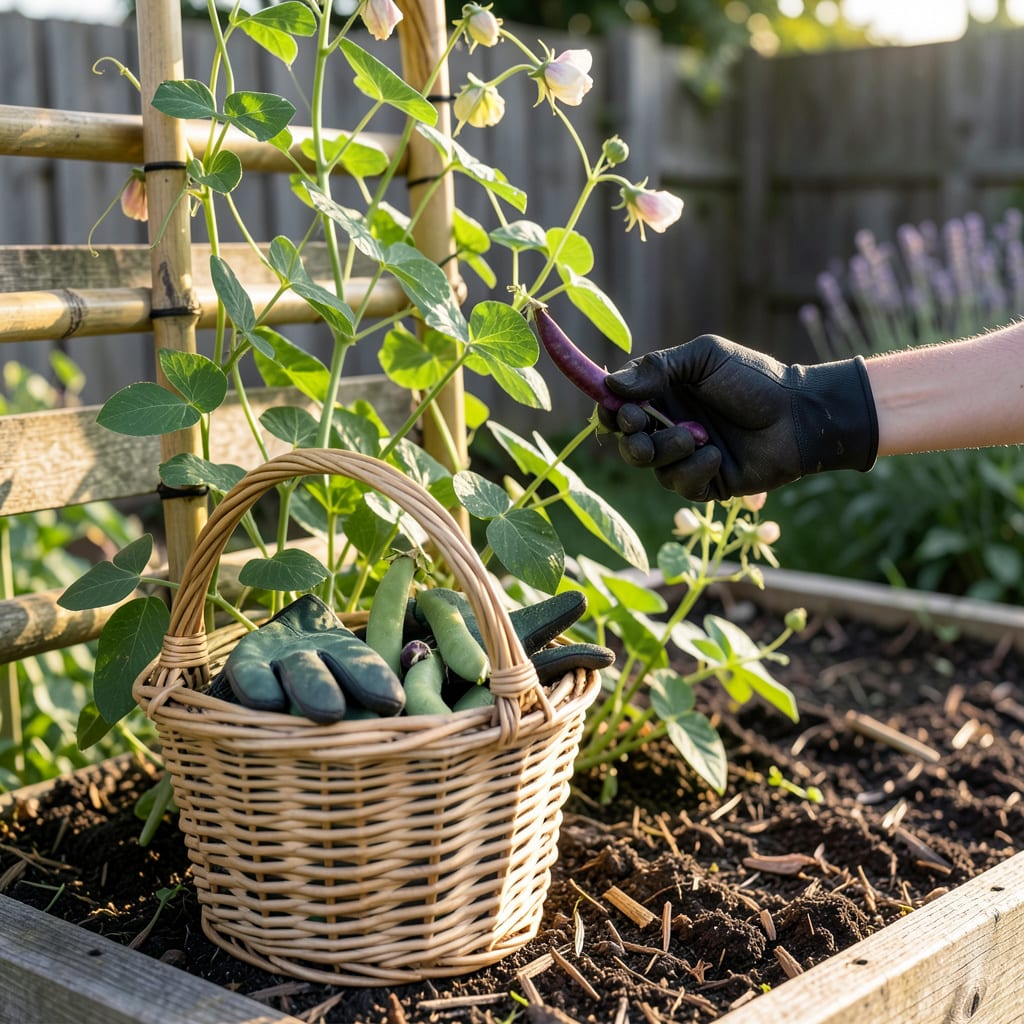Visual representation of When to Pick Purple Hull Peas: Perfect Harvest Timing Guide