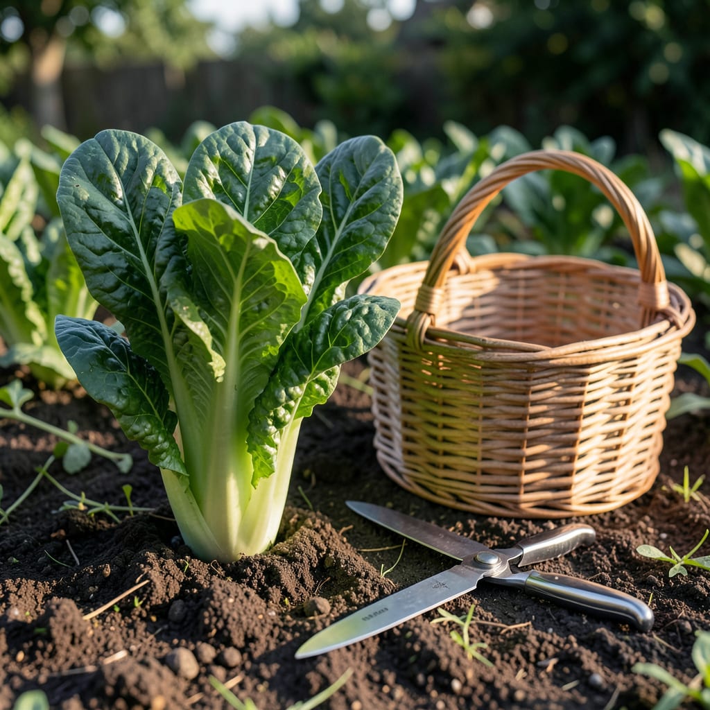 When to Pick Romaine: Leaf Firmness and Height Indicators detailed visual guide