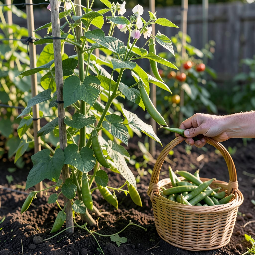 when to pick snap peas example with annotations