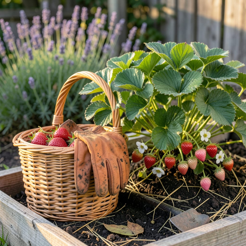 Visual representation of when to pick strawberries