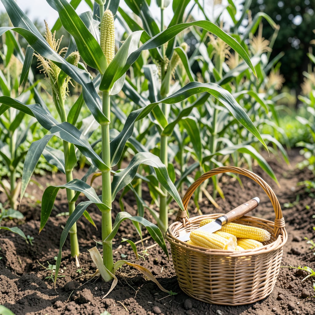 Visual representation of When to Pick Sweetcorn: Milk Stage Test for Perfect Sweetness