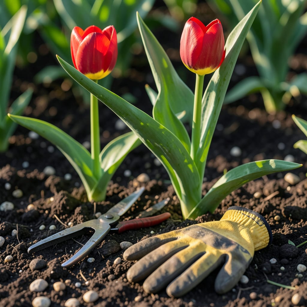 when to pick tulips example with annotations