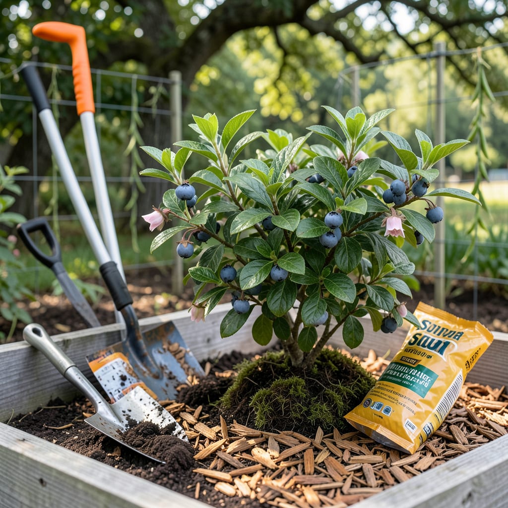 When to Plant Blueberries in Alabama: Late Winter to Early Spring for Sweetest Yields example with annotations