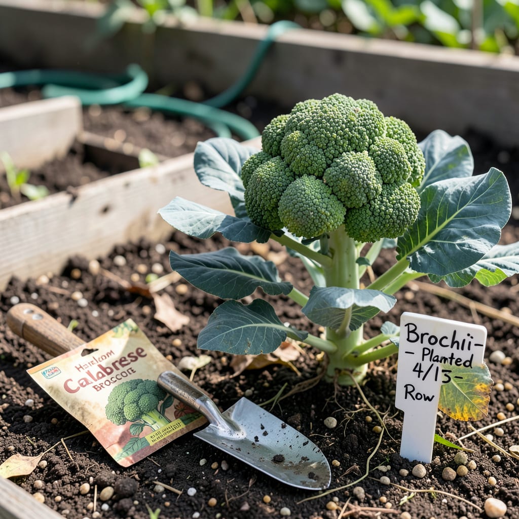 when to plant broccoli in nc example with annotations