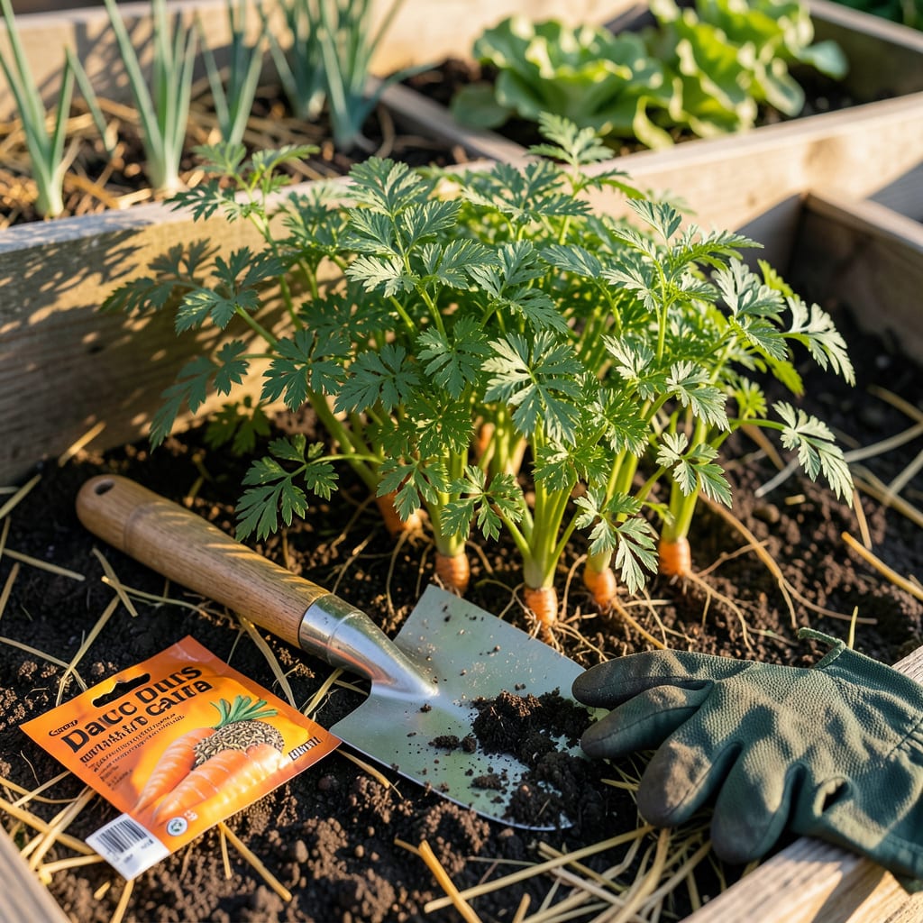 When to Plant Carrots in Louisiana: Perfect Timing for Sweet Harvests example with annotations