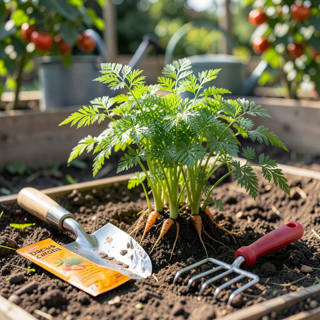 when to plant carrots in zone 9 example with annotations
