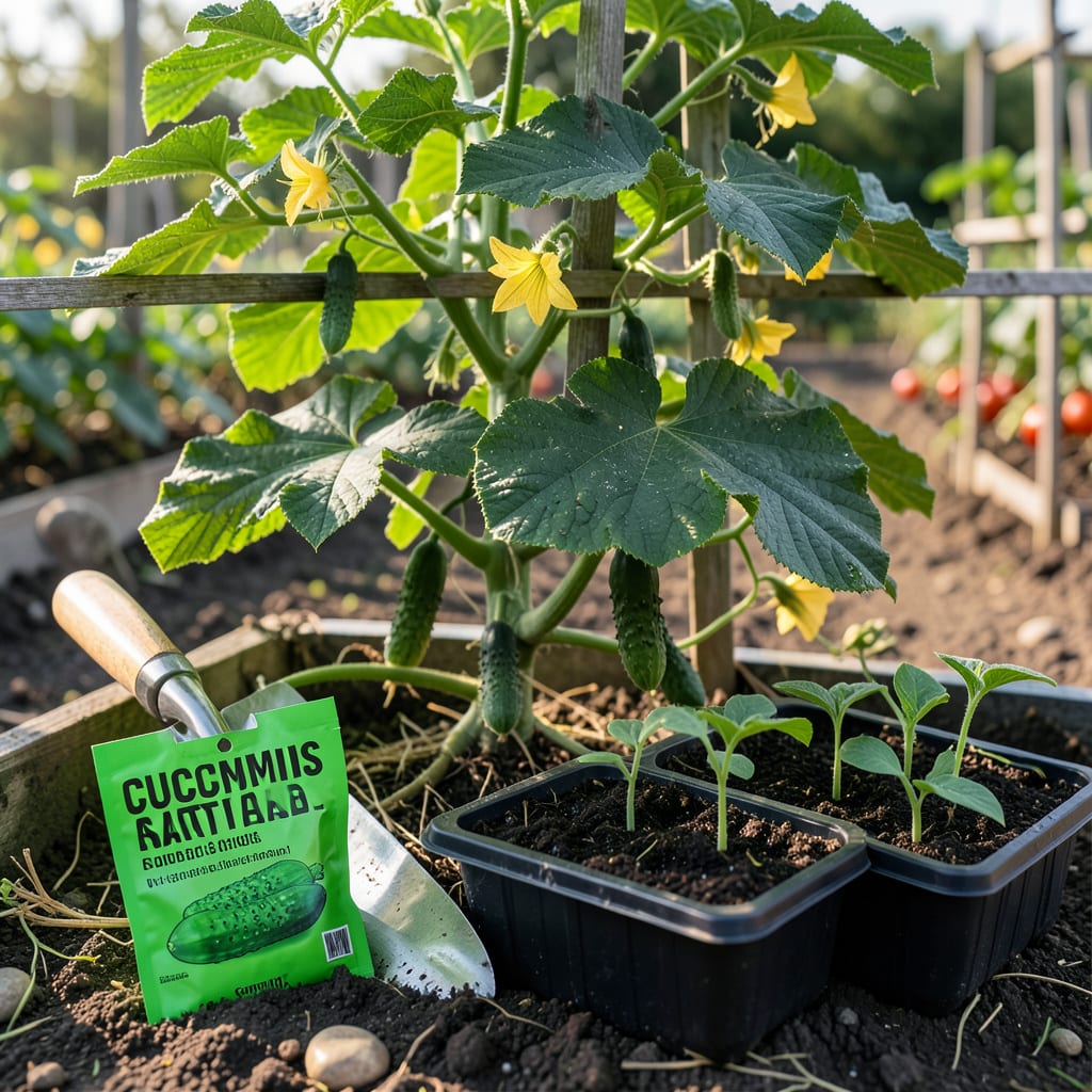 When to Plant Cucumbers in Arkansas: Perfect Timing for Big Harvests example with annotations