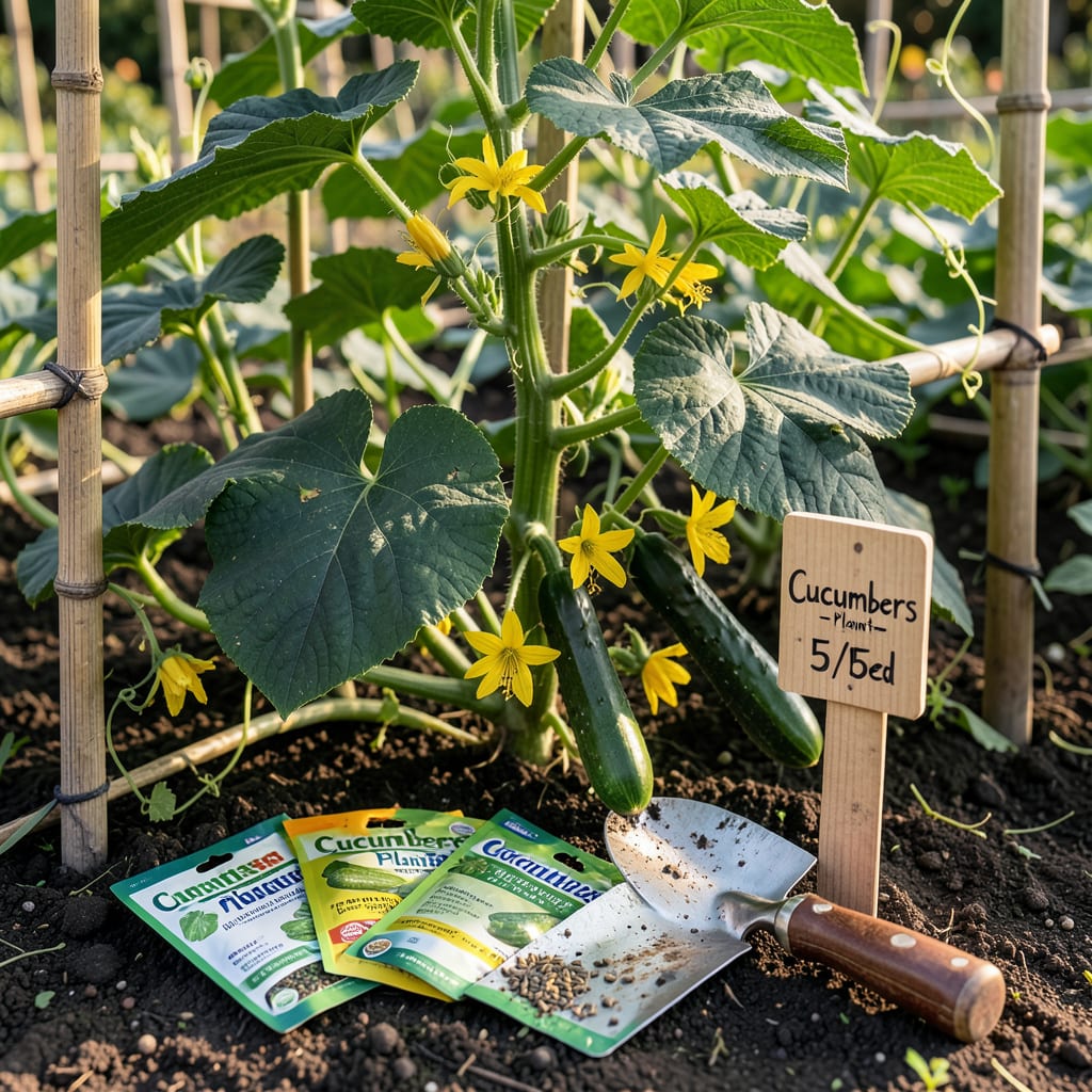 Visual representation of When to Plant Cucumbers in Indiana: Perfect Timing for Big Harvests