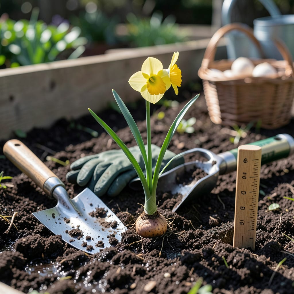 When to Plant Daffodil Bulbs in NC: Perfect Timing for Spring Blooms illustration with key details