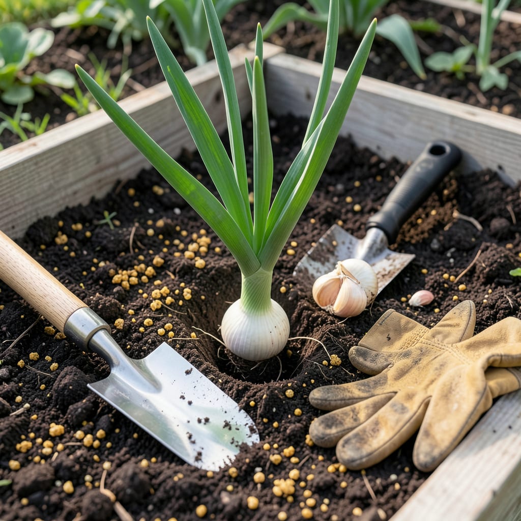 When to Plant Garlic in Illinois: Fall Timing for Bigger Summer Bulbs illustration with key details