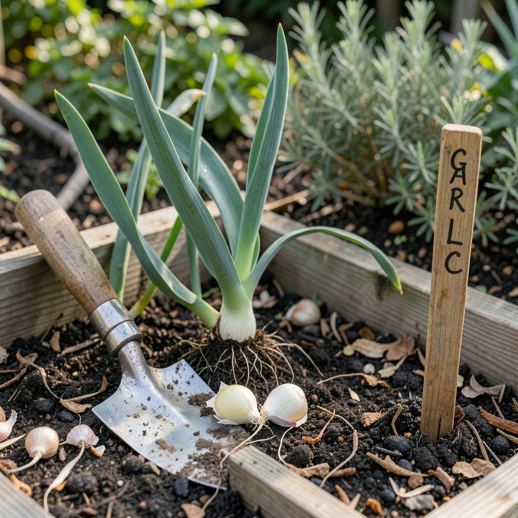 When to Plant Garlic in Louisiana: Perfect Timing for Biggest Bulbs example with annotations