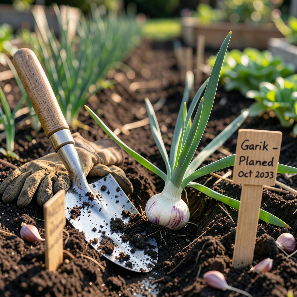 When to Plant Garlic in Oklahoma: Perfect Timing for Bigger Bulbs illustration with key details
