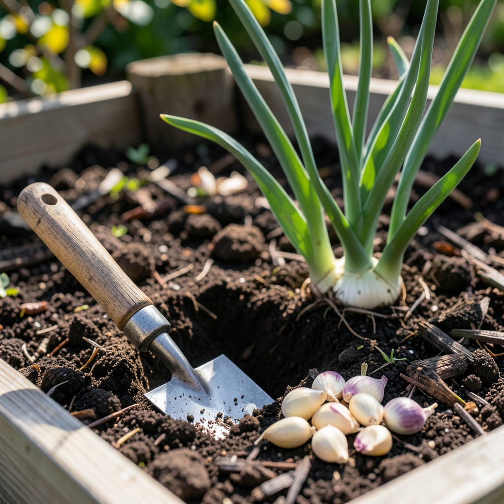 Visual representation of When to Plant Garlic in Zone 7b: Fall Timing for Bigger Bulbs