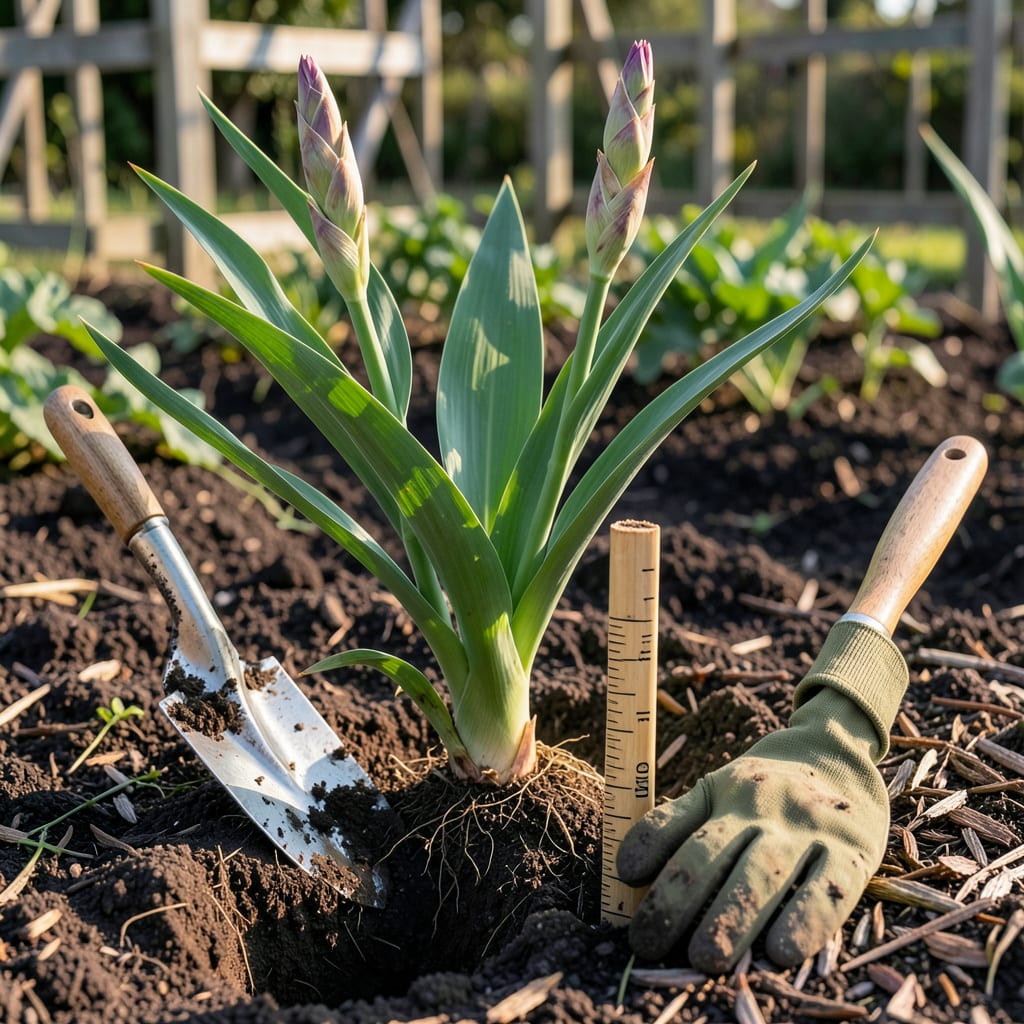 When to Plant Gladiolus Bulbs in Ohio: Spring Timing for Summer Spectacle example with annotations