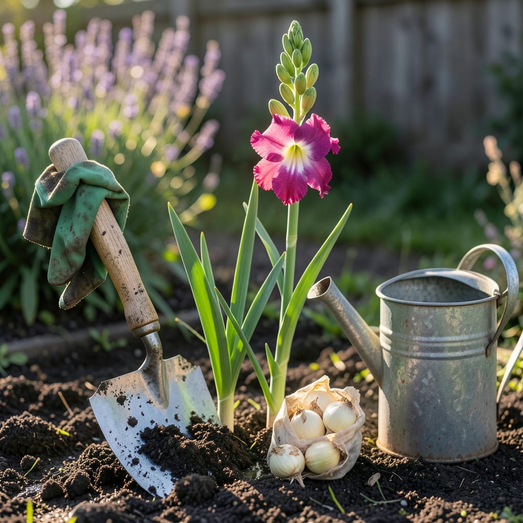 When to Plant Gladiolus Bulbs in Wisconsin: Zone 5 Calendar for Stunning Summer Spikes example with annotations