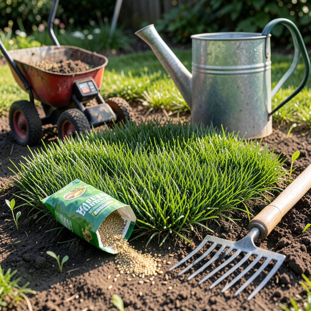 Visual representation of when to plant grass in the spring