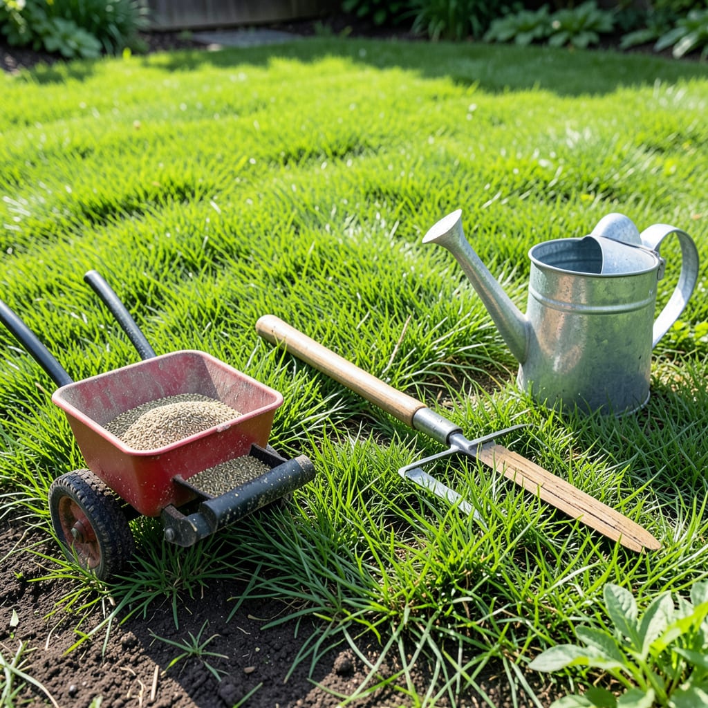 when to plant grass seed in missouri spring example with annotations