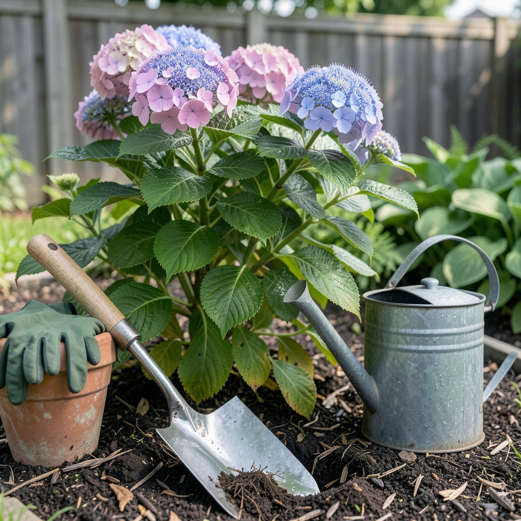 Visual representation of when to plant hydrangeas in ct
