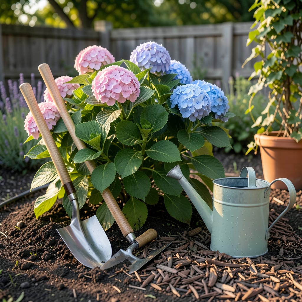 When to Plant Hydrangeas in Texas: Perfect Timing for Lush Blooms example with annotations