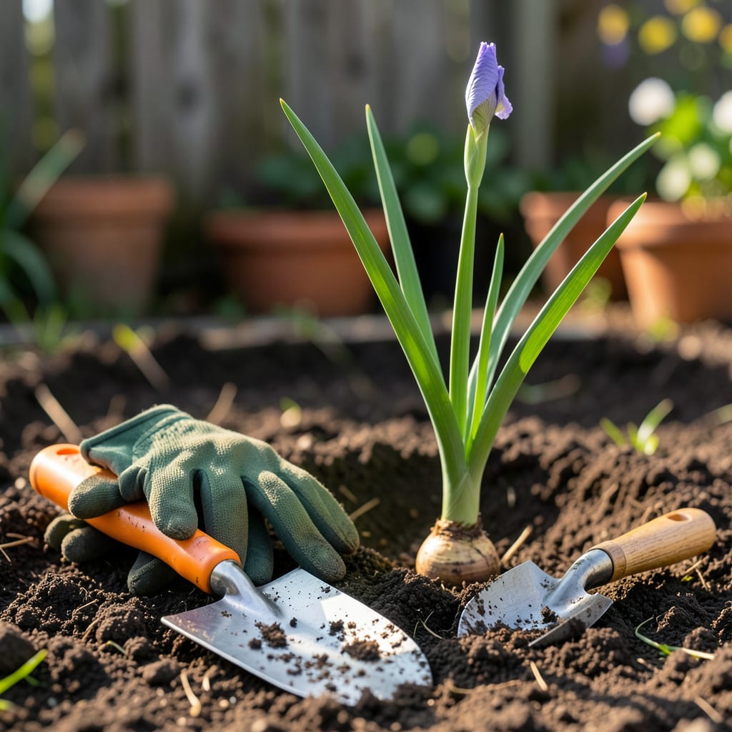 when to plant iris bulbs in colorado illustration with key details