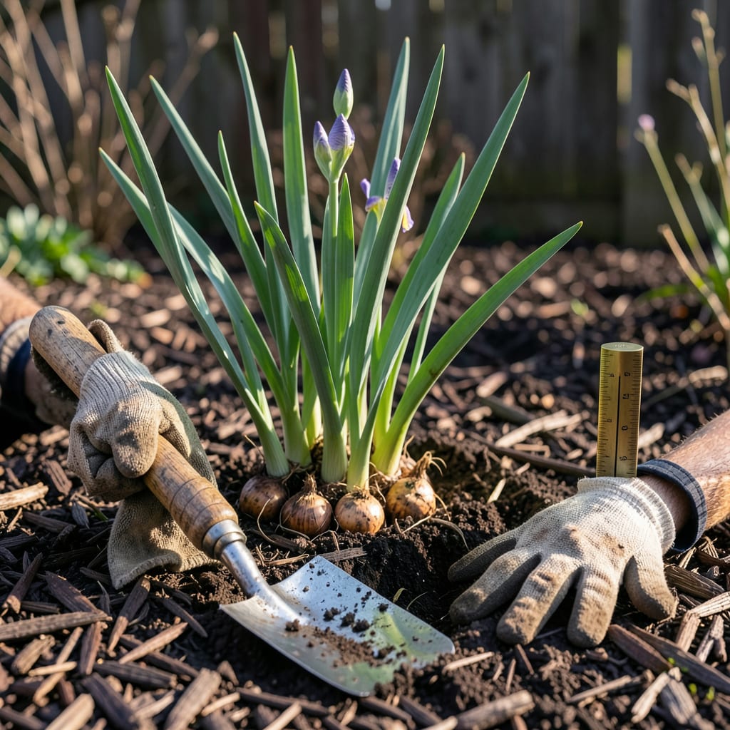 Visual representation of When to Plant Iris Bulbs in Texas: Fall Timing for Stunning Spring Blooms