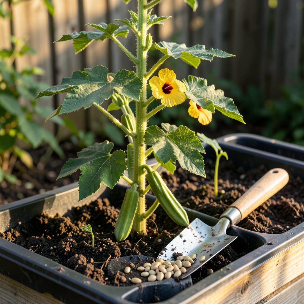 When to Plant Okra in Arkansas: Heat Loving Schedule for Heavy Pods example with annotations