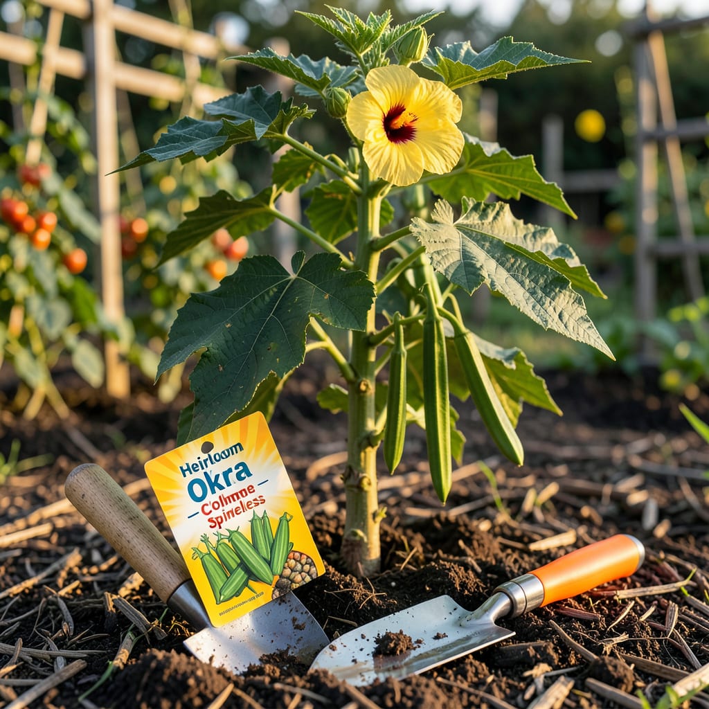 When to Plant Okra in Louisiana: Zone Specific Dates for Fast Growth example with annotations